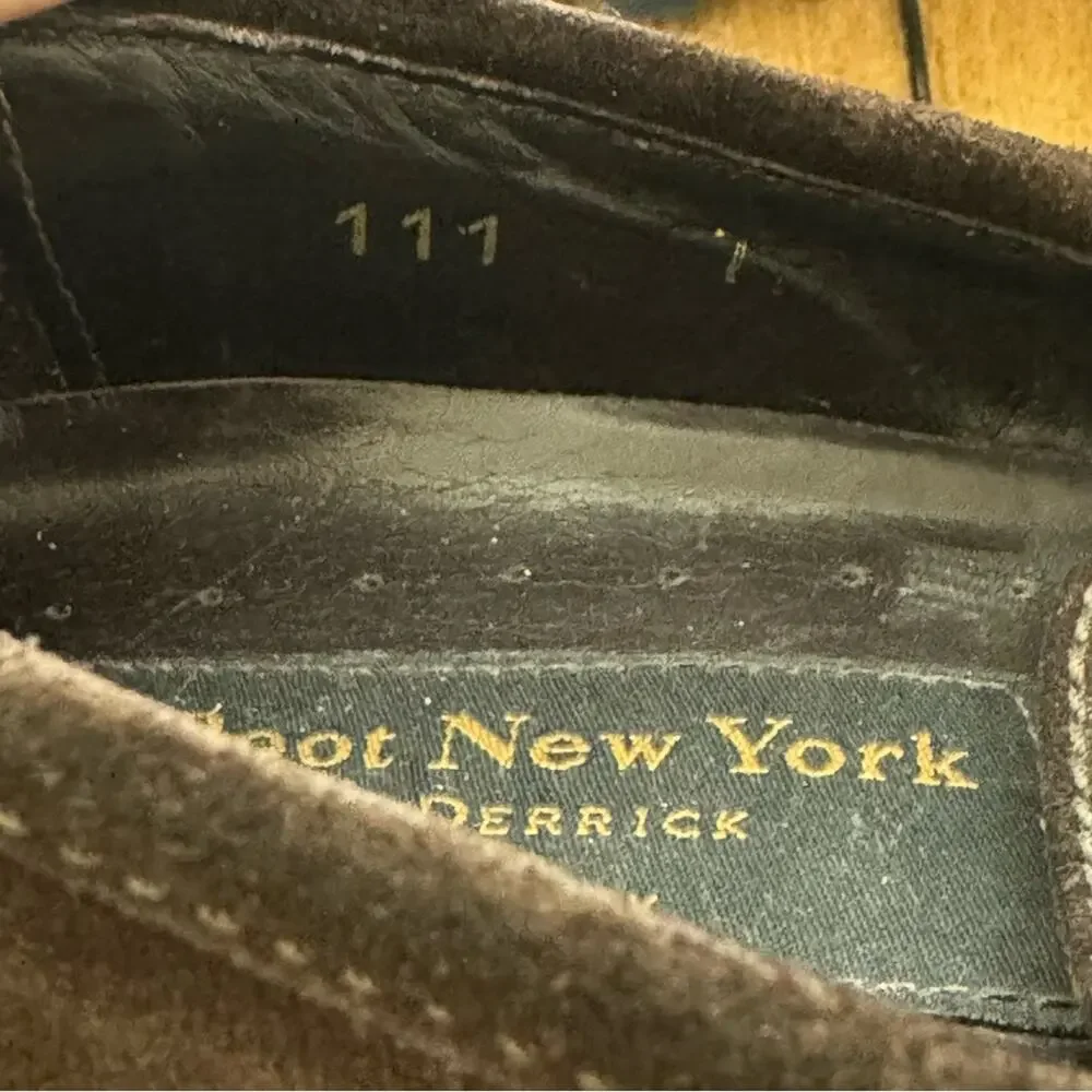 To Boot New York Adam Derrick Brown Suede Lug Sole Loafers 7